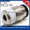 Japan PISCO Hex Hole Straight Connector POC12 Series