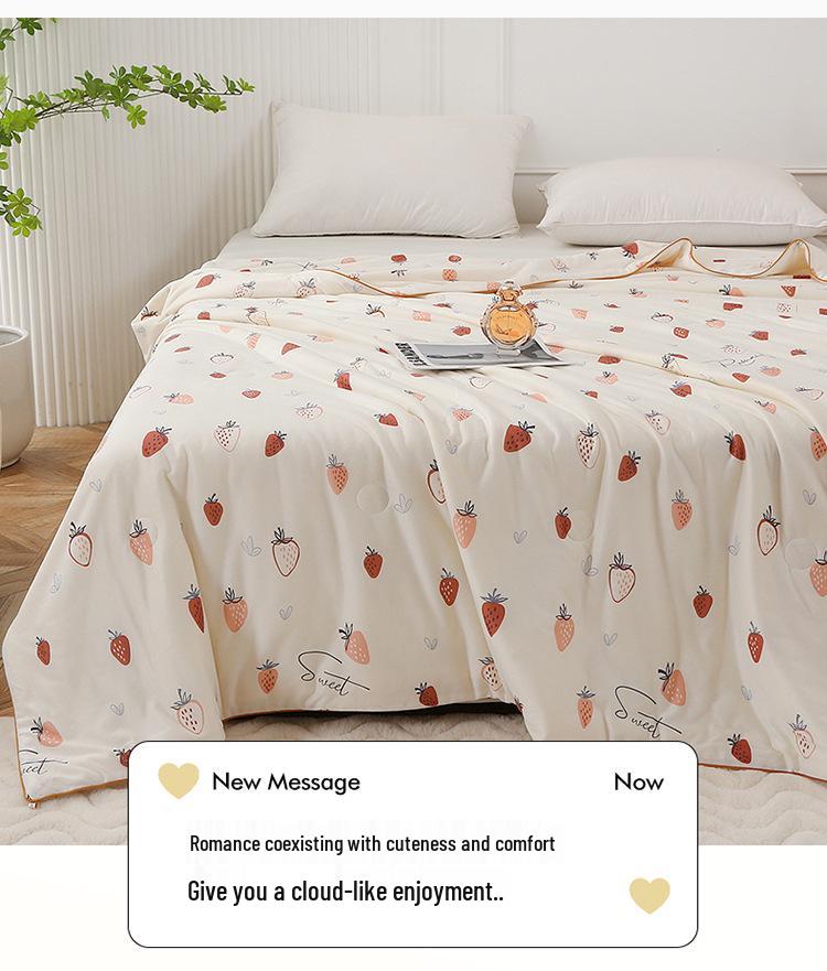 Class A Mother & Baby Knitted Cotton Soybean Summer Quilt - Cool, Washable, and Soft