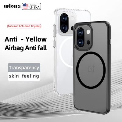 For OnePlus 13T Case Hard Transparent Magnetic Magsafe Shockproof Protective Back Cover Case For One Plus 13T 1+13T Phone Shell