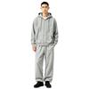 Unisex Solid Color Zip-Up Sports Hoodie - Casual Slim-Fit Jumpsuit for Autumn/Winter