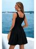 Women's Summer Sleeveless Vest Mini Dress with Elastic Waist