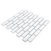 10Pcs/Set 25x25cm Self Adhesive Waterproof Heatproof Vinyl Wallpaper 3D Peel and Stick Subway Tiles