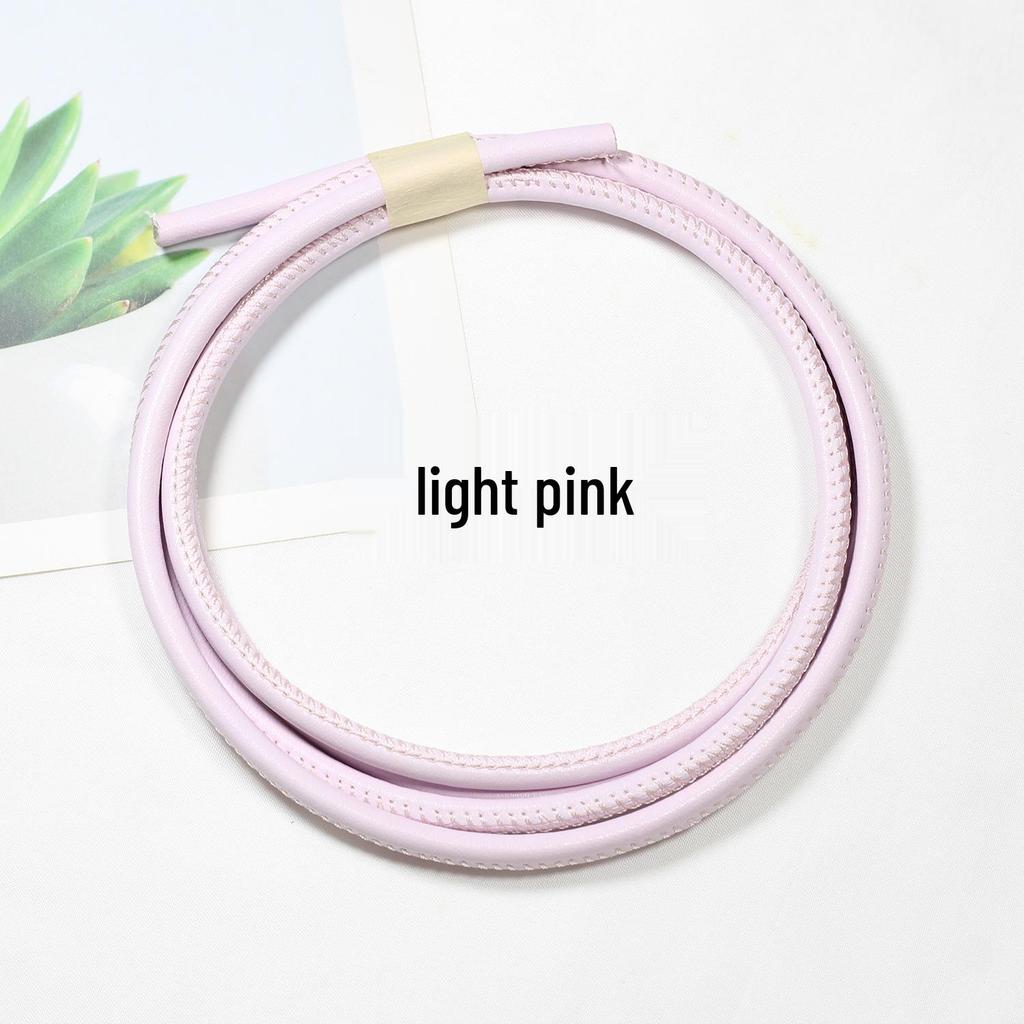 Sheepskin-Textured Microfiber Leather Round Cord for DIY Crafting and Decoration