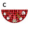 Creative 1Pcs Christmas Outdoor Polyester Fan-shaped Flag Christmas Decor For Home Cristmas Drop Ornament Xmas Gift New Year