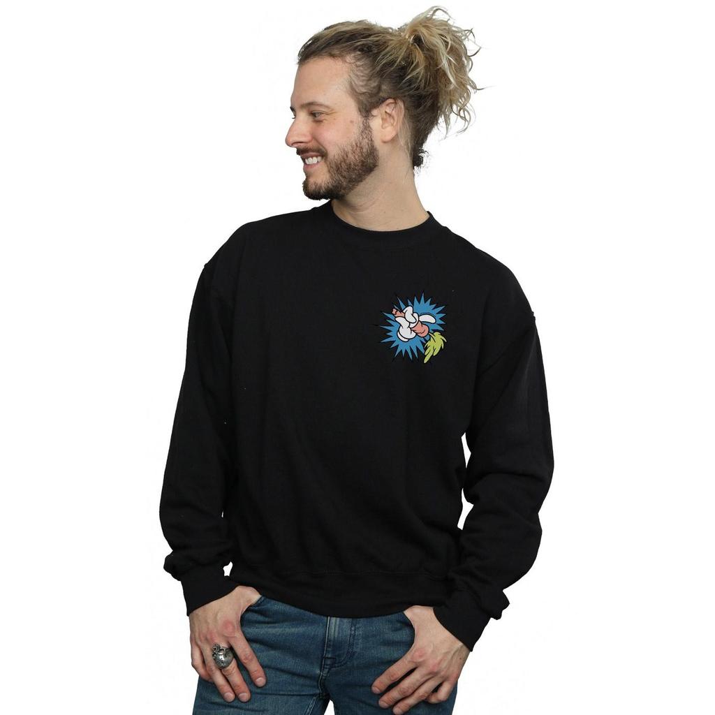 Looney Tunes Mens Bugs Bunny Carrot Breast Print Sweatshirt