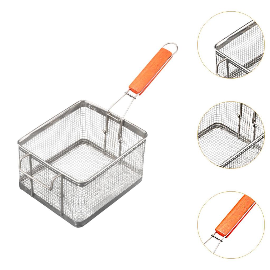 Fritteusenkorb Fritiersieb Kochwerkzeug Fritier-Servierkorb für die Küche