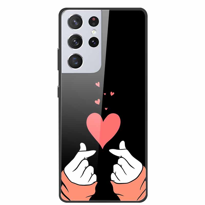 For Samsung Galaxy S25 Ultra Tempered Glass Case Back Cover Hard Phone Cases for SamsungS25 ULTRA 5G SM-S938B Protective Capa