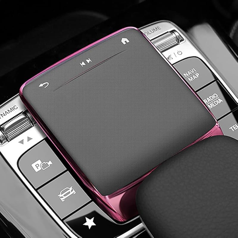 BOHISEN Car Center Console Mouse Protect Cover TPU Touchpad Cover Accessories for Mercedes Benz A B CLA GLE GLS GLB GLA 2020-2022 (Black)