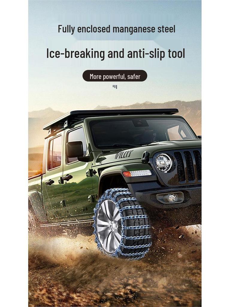 Compatible Snow and Mud Tire Chains for Great Wall Haval H6, H2, H4, H5, H7, Big Dog M6 Cars