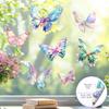 Multicolor Electrostatic Window Stickers Static Butterfly Glass Stickers  Home Decoration