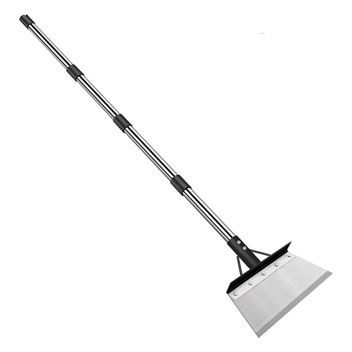 

2025+ Garden Cleaning Shovel, Heavy Duty Steel Flat Shovel with 165cm Adjustable Handle, Floor Scrapers, Outdoor Spade Tool China Mainland