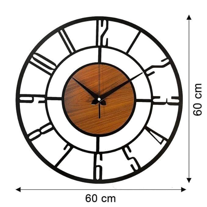 Ceas de Perete Metalic pentru Dormitor, Hol, Birou Ceas de Perete cu Design Numeric pentru Decor Acasă Decorativ Mărime Mare Ceas de Perete Agățat Ceas Funcționat cu Baterii