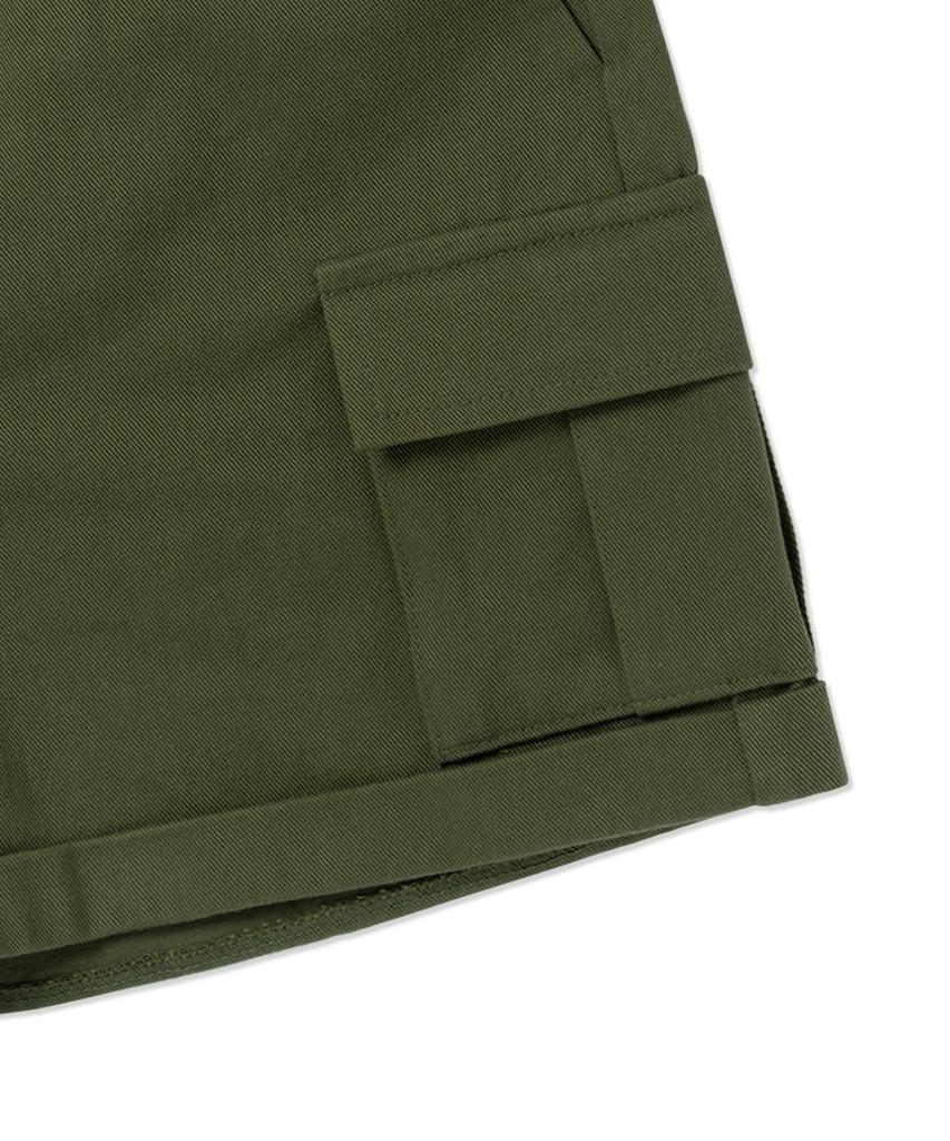 WITHOUT SUMMER Roll-Up Cargo Shorts_Khaki