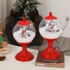 DurableChristmas Crystal Ball Drifting Snow Old Man Wind Lamp Glowing Snow Music Lamp Ornament Christmas Gift Window Decoration