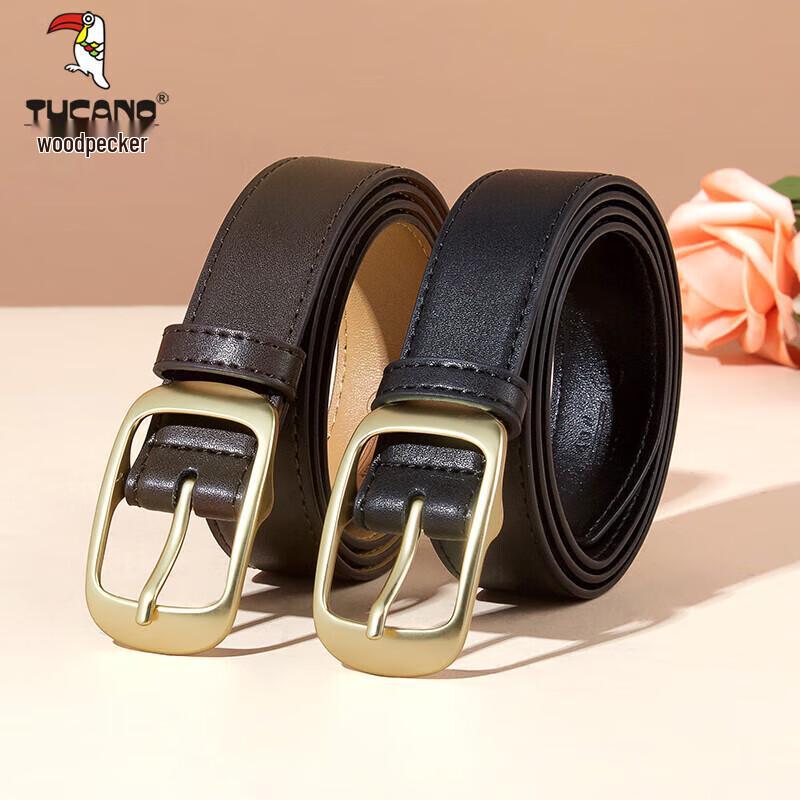 TUCANO Women's Fashion Leather Pin Buckle Belt