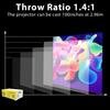Portable Home Theater Projector Big Screen 1080P Display Perfect For Students And Family Entertainment