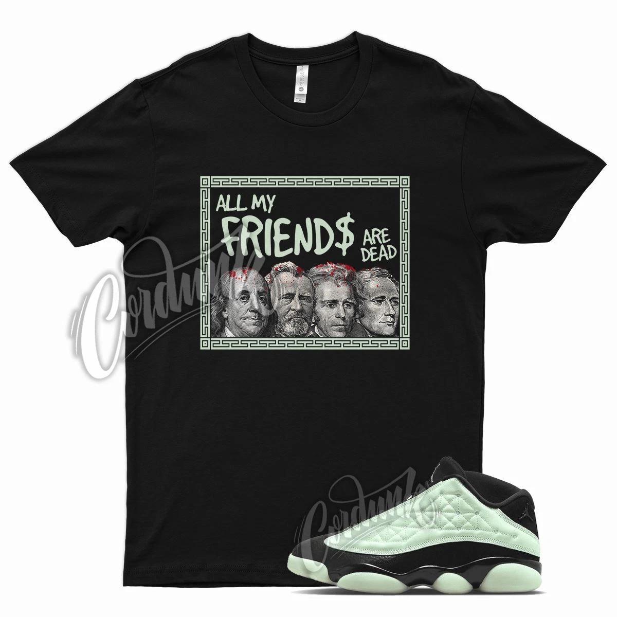 Черная футболка FRIENDS для Air J1 13 Low Singles Day Barely Green 1 S