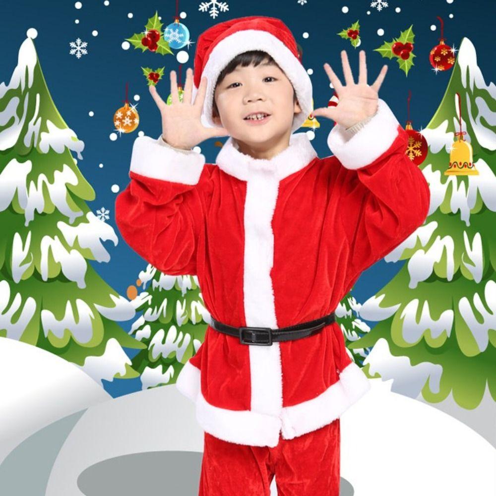 Long Sleeve Santa Claus Dresses Shawl Princess Dresses New Christmas Performance Clothing