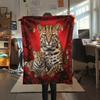 1PC Leopard Cat Print Flannel Blanket, High quality All Seasons, Home Decor, Warmth and Comfort, Perfect for Christmas Gifts