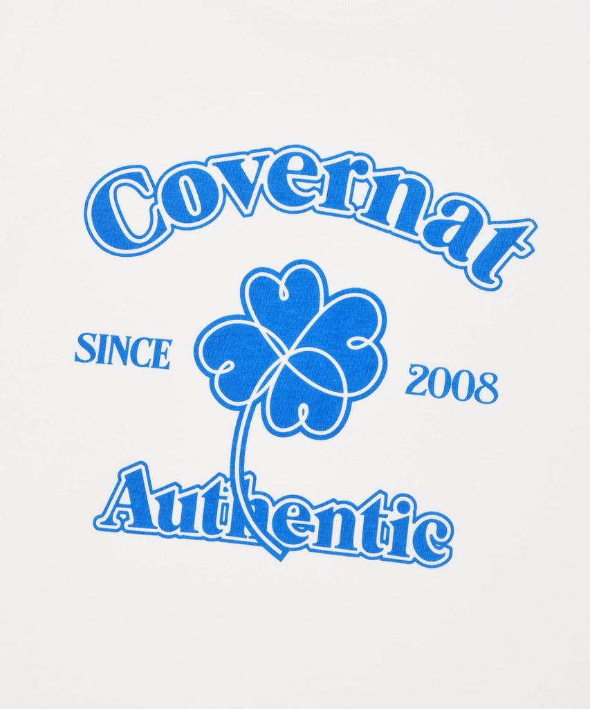 COVERNAT WOMAN Arch Clover Heart T-Shirt White