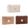 Compact Cosmetic Case Versatile Organizer Portable Makeup Bag Large Capacity Cute Plush Travel Lipstick Organizer Pouch