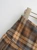 Melaleuca Plaid A-line Pleated Mini Skirt - Women's Autumn/Winter Petite Style, Trendy Hot Girl Look