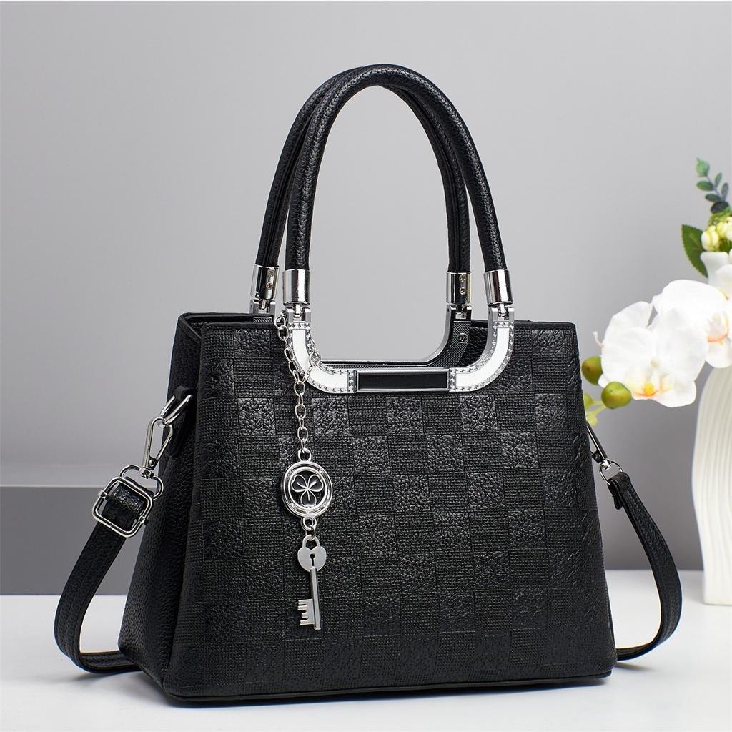 New Fashion Plaid Handbag High Appearance Level All-in-one Shoulder Bag Multi-layer Large Capacity Macaron Crossbody Bag