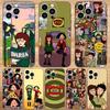 Cartoon Daria Sitcom Phone Case For iPhone 16,15,14,13,12,11,Pro,Max,Plus,Mini,X,XS,XR,8,7,6,S,Plus,SE Soft Black Case