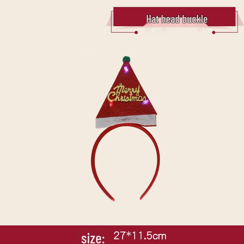Santa and Antler Flip-Up Christmas Headband