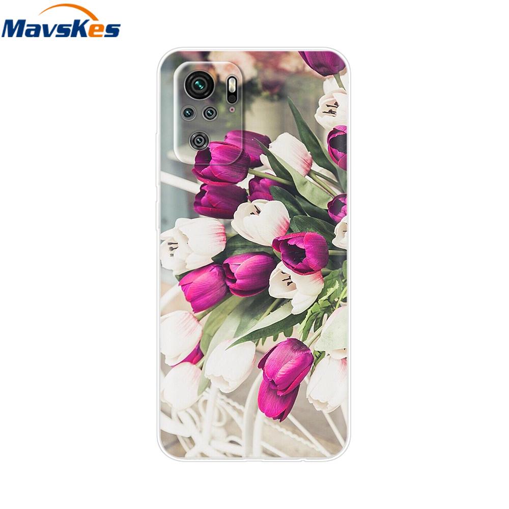 For Redmi Note 10 Case Note 10s Cover Phone Cases For Xiaomi Redmi Note 10 Pro note10 10 s Tpu Silicone Back Bumper Fundas Coque