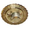 Puja Samadhaan Brass Vaastu Fengshui Tortoise Turtle Kachua Idol, Gold, Brass