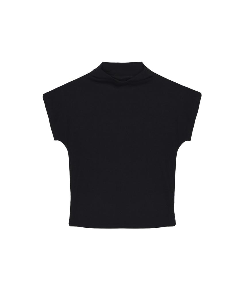 Nigaennikol Half Neck Slim Top_Black
