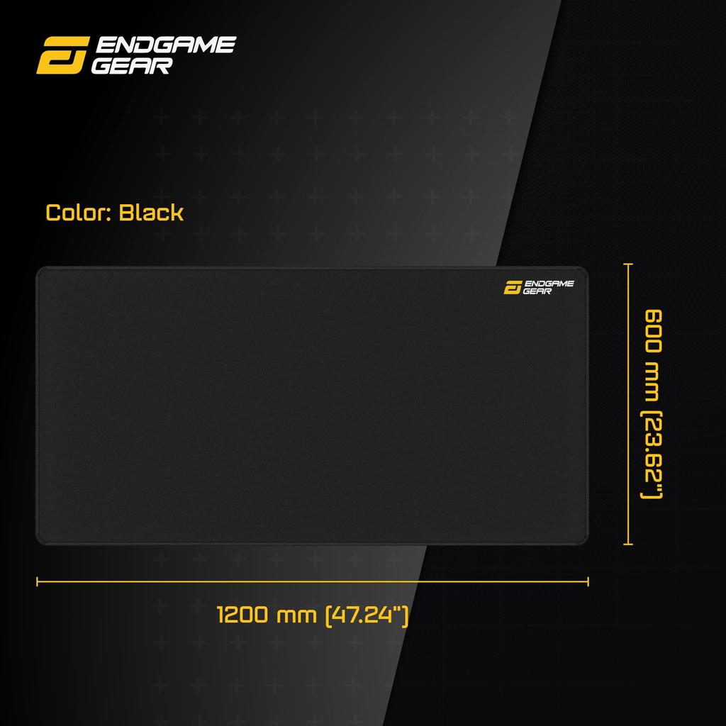 Endgame Gear Gaming Mouse Pad/Desk Mat, 1200mm, Black (EGG-MPJ-1200-BK)