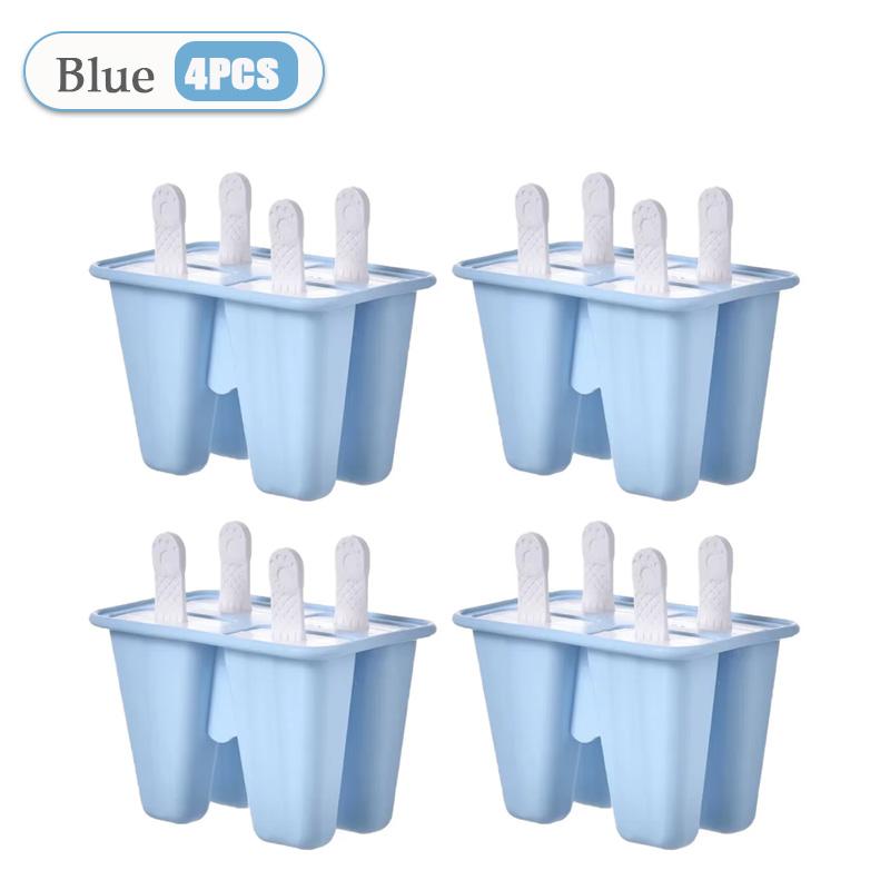 Popsicle Molds 4 Pieces Silicone Ice Pop Molds BPA Free Popsicle Mold Reusable Easy Release Ice Pop Make Homemade Ice Cream