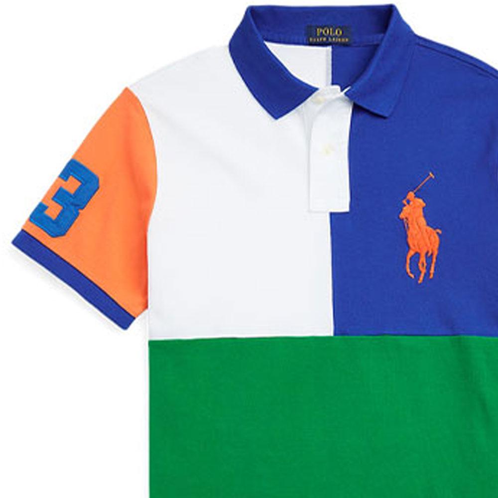 Polo Ralph Lauren SS22 Color Block Short Sleeve Polo Shirt Men Tops Multicolor MNPOKNI1N821701-400