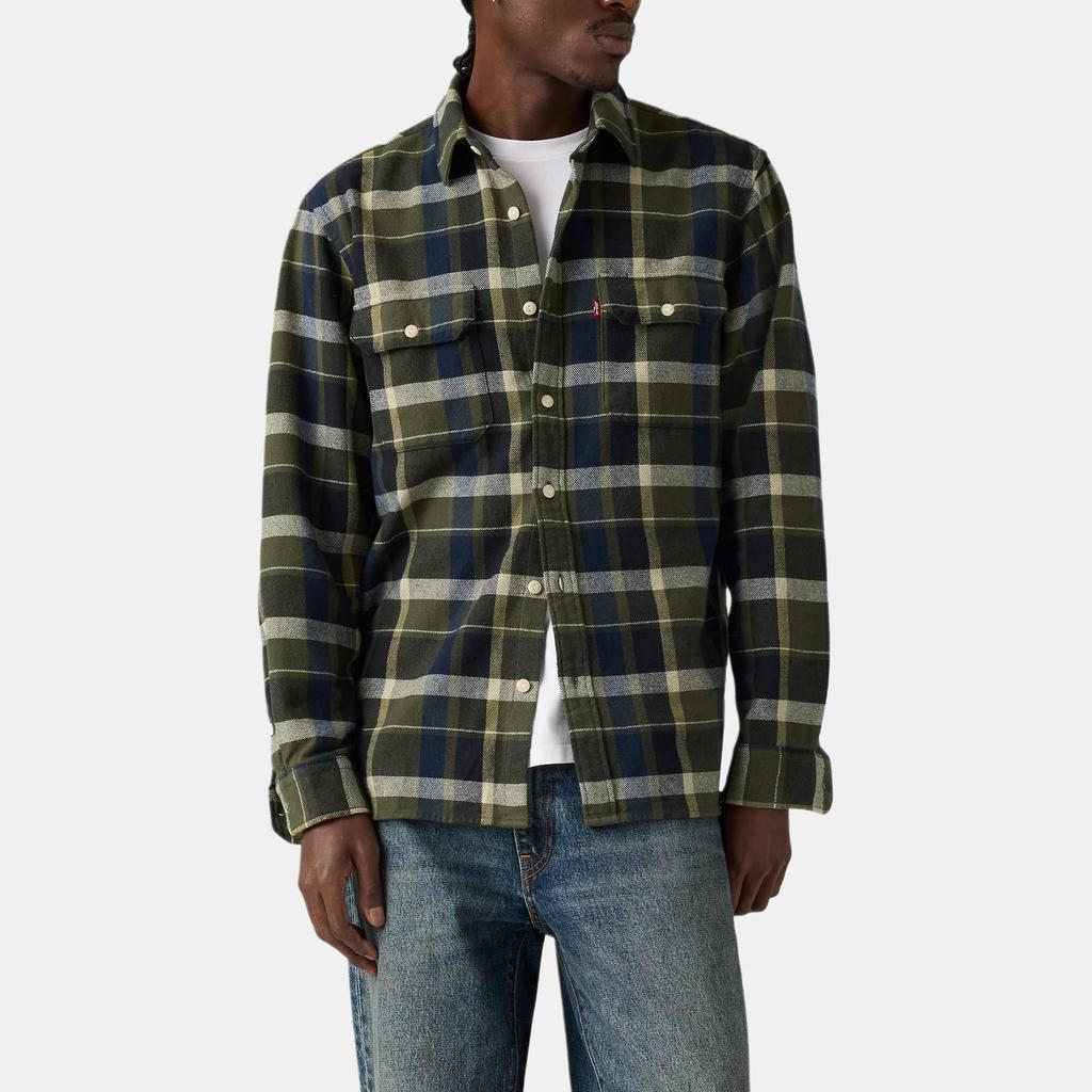 Levis Los Comfortabel Zacht Geruit Puntkraag Lange Mouw Shirt Heren shirts 19573-0288