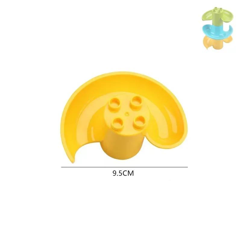 Big Size Building Blocks Marble Race Run Maze Games Compatible Large Bricks Running Ball Chute Giraffe Kids Gift Educational Toy