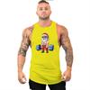Men's Sports Style Lightweight Breathable Vest Multi-color Fun Print Breathable Quick Drying Outdoor Sports Men's Vest