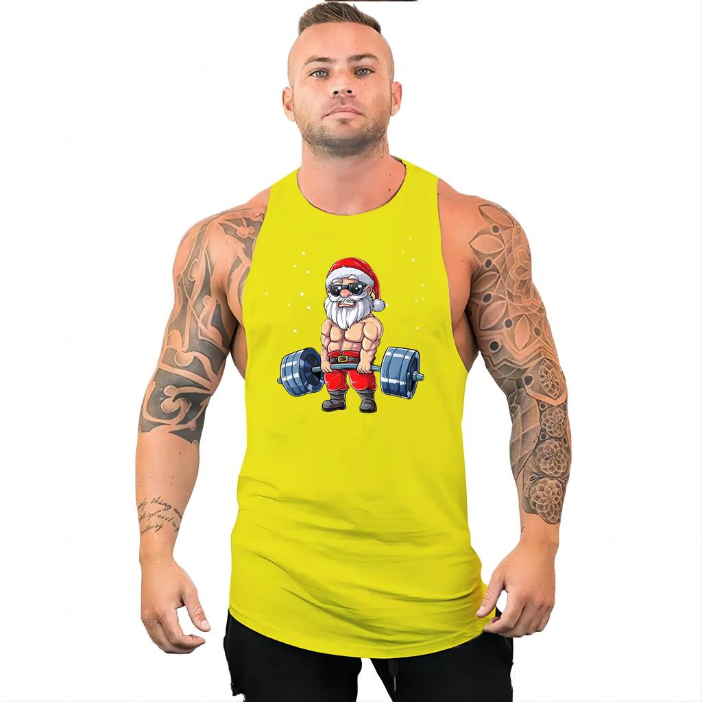 Men's Sports Style Lightweight Breathable Vest Multi-color Fun Print Breathable Quick Drying Outdoor Sports Men's Vest
