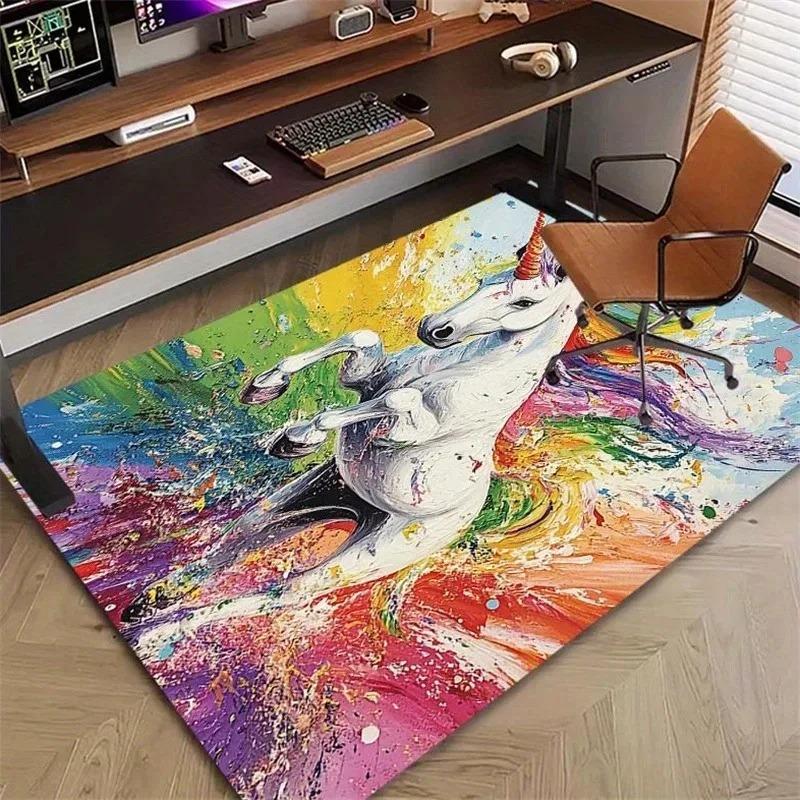 1PC Flower Pattern Kitchen Rugs Non-Slip Home Door Mats Pop Design Bathroom Rug Bath Mat Carpet for Home Sink Laundry Decor