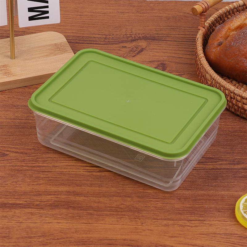 1/3 Stück Transparente Lebensmittel-Frucht-Aufbewahrungsbox mit Deckeln Tragbarer Kühlschrank-Gefrierschrank-Organizer Portioniert Fleisch Zwiebel Ingwer Knusperbox