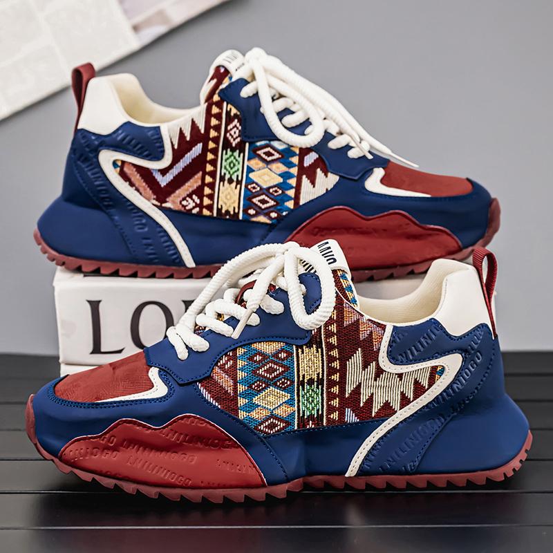 Neue Herren-Sneaker Skateboard-Schuhe Outdoor-Freizeit Laufschuhe für Herren Schnür-Plateau-Tennisschuhe Zapatillas Hombre