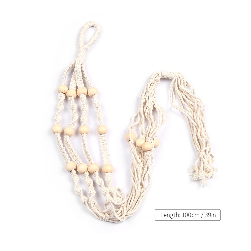 

NaMacrame Plant Hanger Indoor Outdoor Flower Pot Hanging Planter Basket Cotton Rope 4 Legs 39 Inch