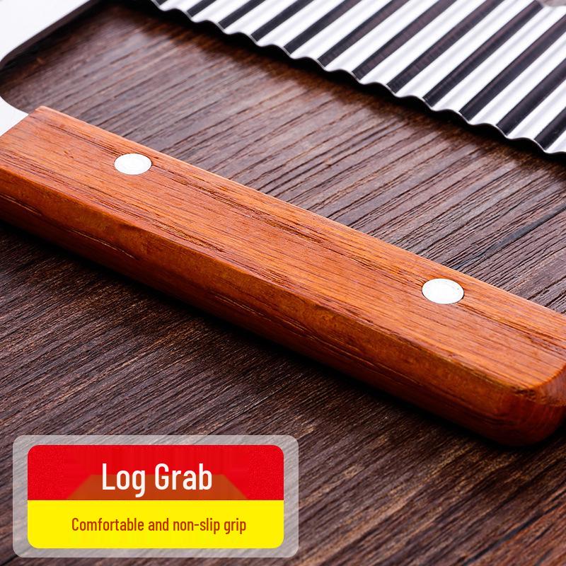 Stainless Steel Wavy French Fry and Vegetable Slicer