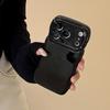 Cute Wavy Edge Phone Case for iPhone Pro Max, Glossy Curly Frame Shockproof Cover, Minimalist Soft Silicone Protective Case for Women Girls