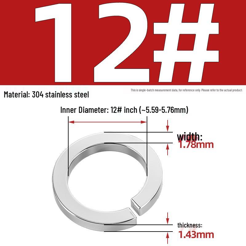 US UK Standard 304/316 Stainless Steel Anti-Loosening Spring Lock Washer