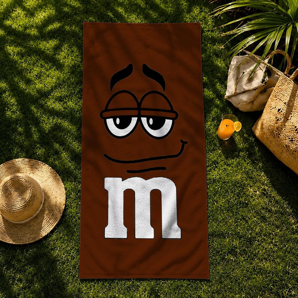 Candy Brand M-M&M's Towel Towel beach towel, quick drying absorbent bath towel for Swim,Gym,Camping,Outdoor hot