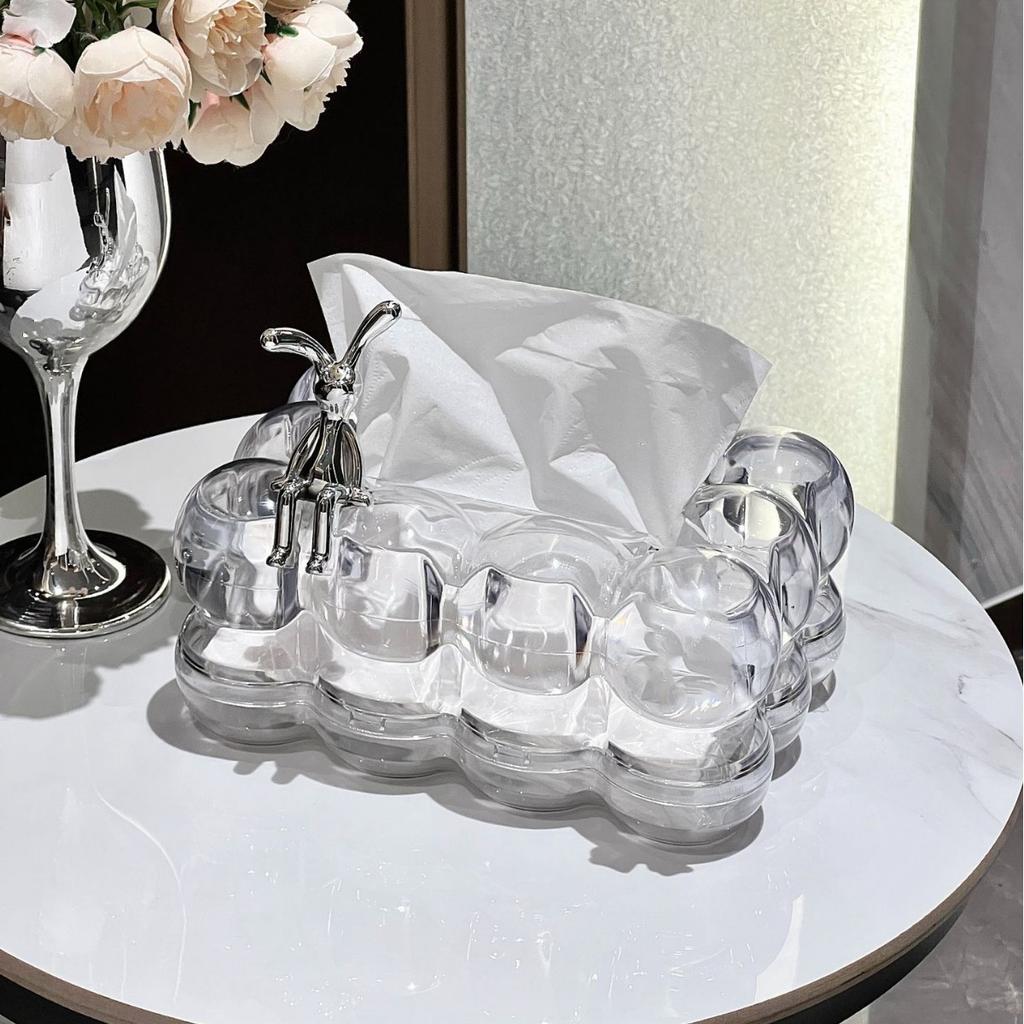 Cloud Design Tissue Box Cover, Home Tissue Boxes,High-End Paper Towel Holder for Living Room Coffee Table,Tabletop Decor
