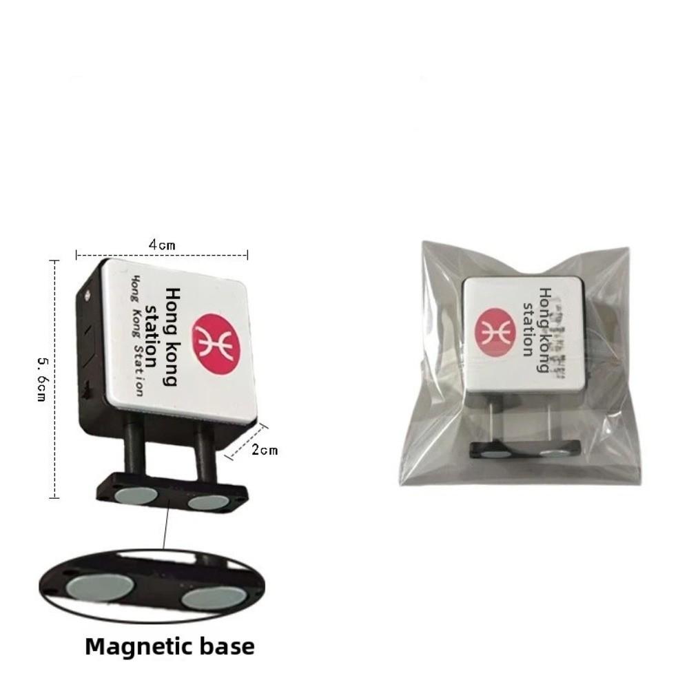Hong Kong Subway Station Sign Fridge Magnet Bottom Magnetic Home Decorations Subway Station Sign Lightboard Glowing Light Sign