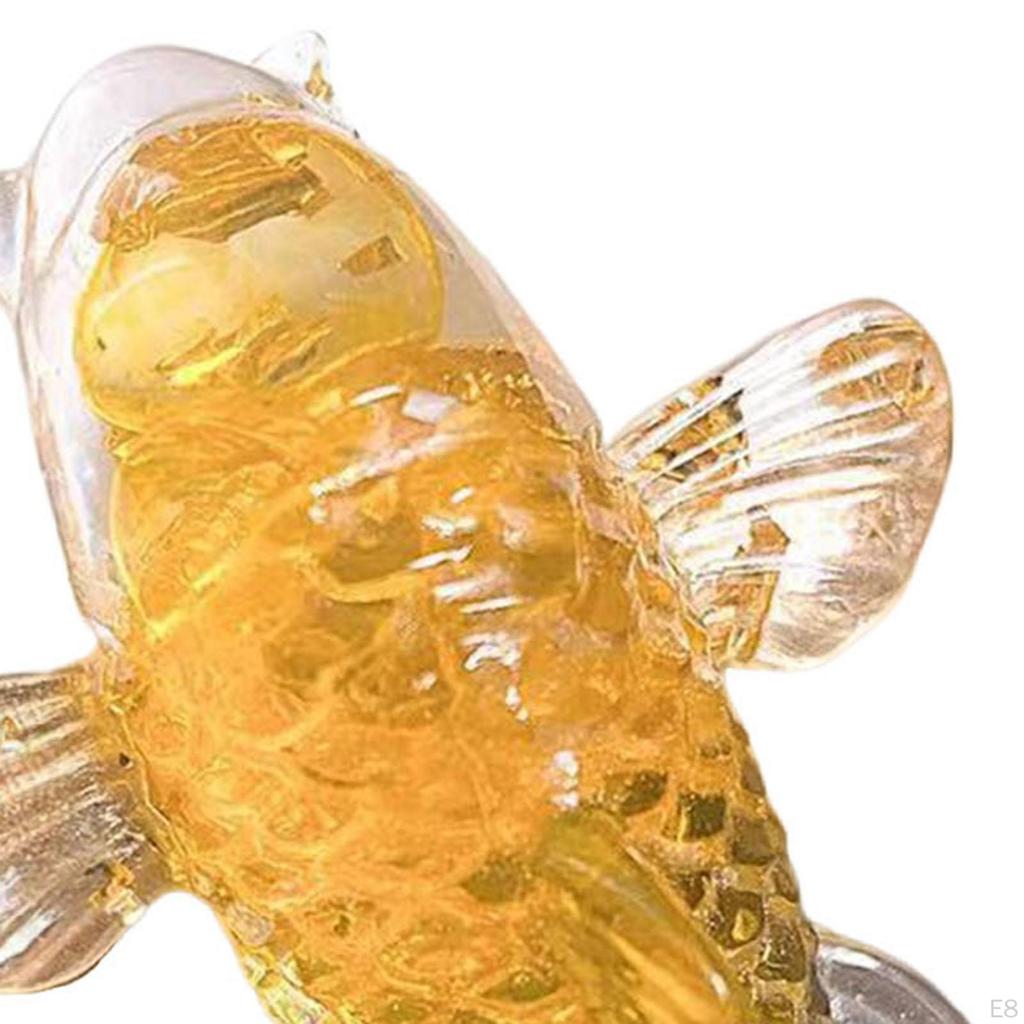 Fish Figurine Miniature Statue Lucky Ornament Sculpture for Office
